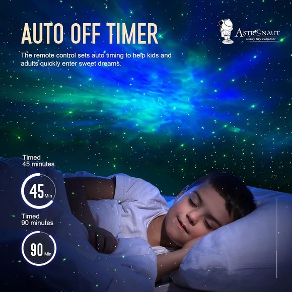 Night Light Projector - Galaxy Star Astronaut, LED Ceiling Lamp - Picture 5 of 6